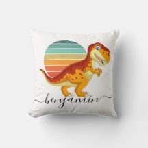 Cute Custom Personalized dinosaur baby shower Thro