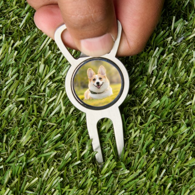 Cute Custom Pet Dog Cat Photo Divot Tool (Insitu 1)
