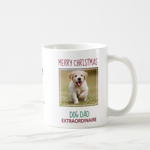Cute Custom Pet Photo Dog Dad Coffee Mug