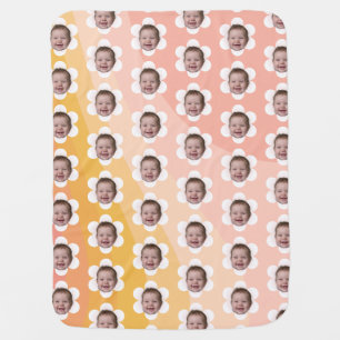 Cute Custom Photo Baby Gift Blanket