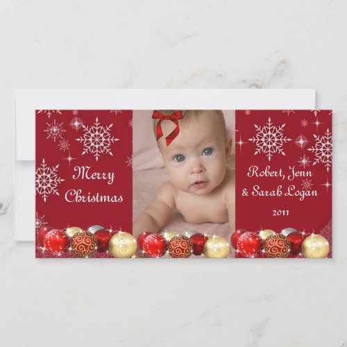 Cute Custom Photo Christmas Card