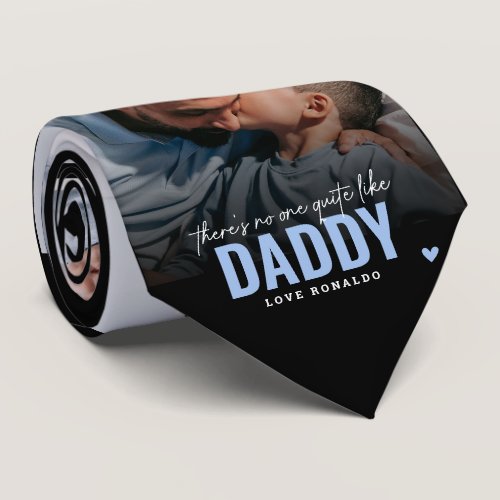 Cute Custom Photo Collage Keepsake DADDY Gift Neck Tie