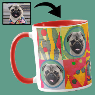 Cute Custom Photo Dog Lover Mom Grandma Gift Mug