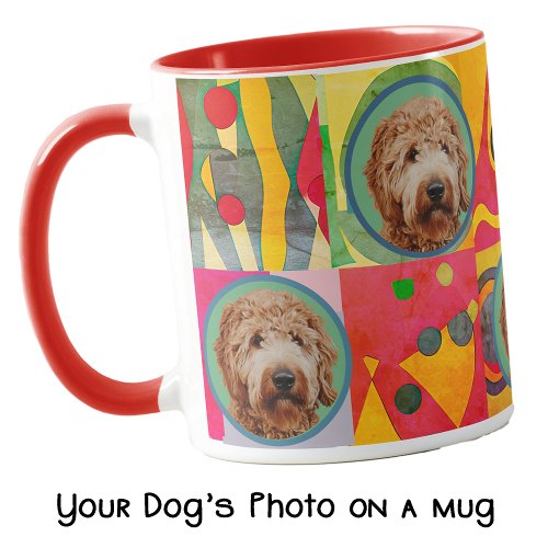 Cute Custom Photo Dog Lover Mom Grandma Gift      Mug