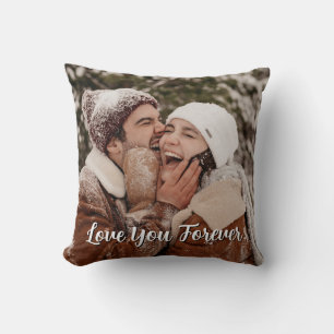 Cute Custom Photo Keepsake COUPLE Gift Throw Pill Pillow