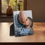 Cute Custom Photo Keepsake DADDY Gift Plaque<br><div class="desc">Modern Custom Photo Plaque with the text 'There's no one quite like DADDY' featuring a combination of script and sans typography and a cute little heart. Personalize with the name of whom it's from. This plaque would work for any special family member (grandpa, uncle, brother or nephew). A precious keepsake...</div>