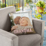 Cute Custom Photo Keepsake GRANDMA Gift Throw Pillow<br><div class="desc">Modern Custom Photo Pillow with the text 'There's no one quite like GRANDMA' featuring a combination of script and sans typography and a cute little heart. Personalize with the name of whom it's from. This pillow would work for (grandpa, mother, father, sister etc). A precious keepsake gift for family members....</div>