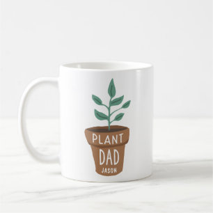 Cute Custom Plant Dad Coffee Mug