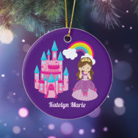 Cute Custom Princess Girl Purple Rainbow