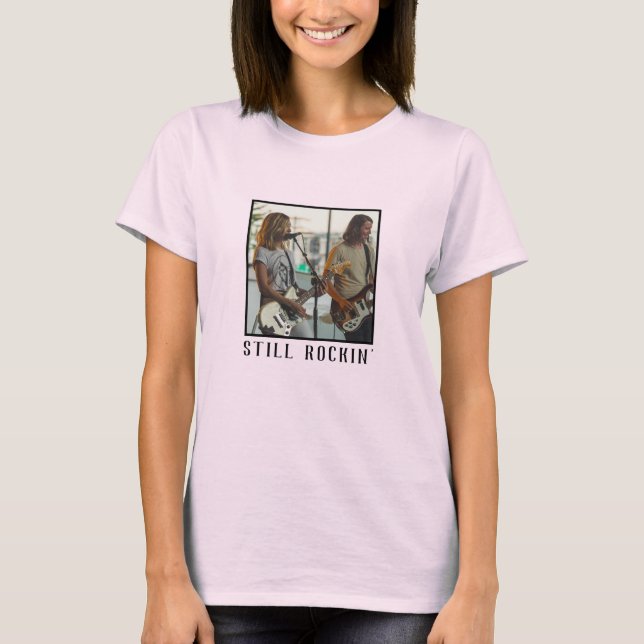 Cute Custom Square Photo Frame Personalized T-Shirt (Front)