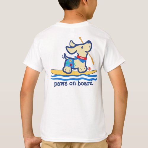 Cute Custom SUP Pup Dog Silhouette T_Shirt