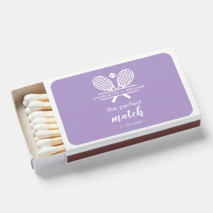 Cute Custom Tennis Lover Wedding Swag Favor Matchboxes