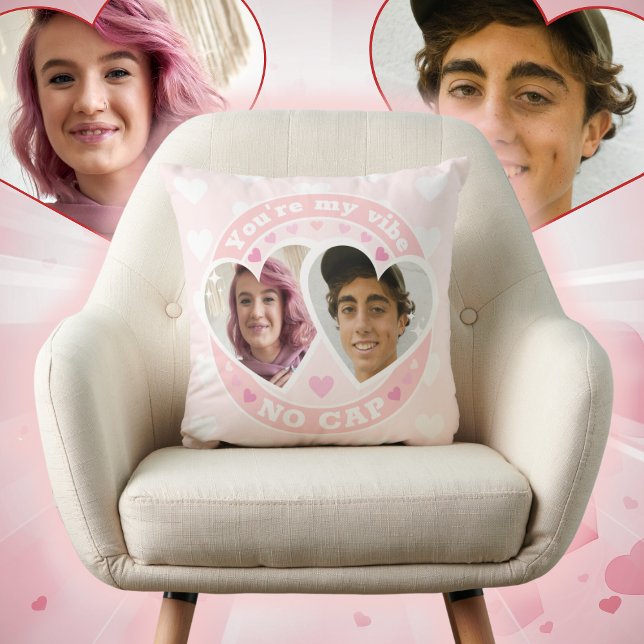 Cute Custom Valentines Photo  Throw Pillow (Creator Uploaded)