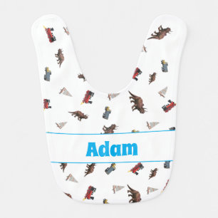 Cute Customizable Baby Boy Bib