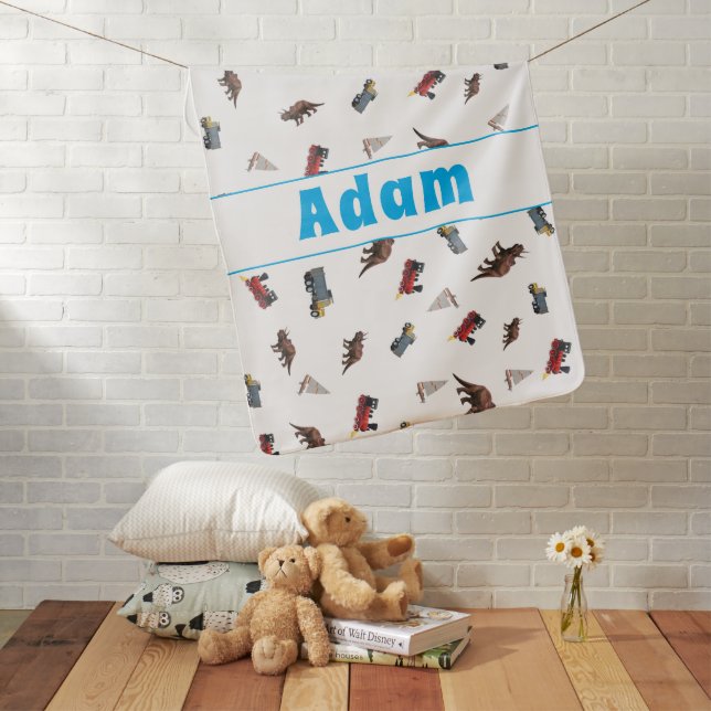 Cute Customizable Baby Boy Blanket (In Situ)