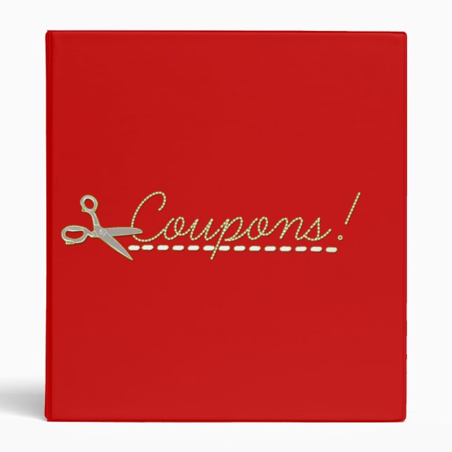 Cute Customizable Coupon Binder (Front)