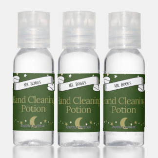 Cute Customizable Funny Potion Wizard Witch Theme Hand Sanitizer