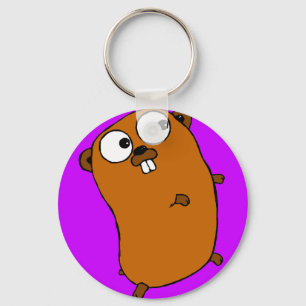 cute customizable gopher keychain