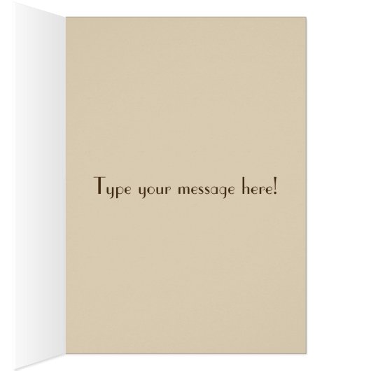 Cute customizable 'I woof you' pug dog card (Inside (Right))