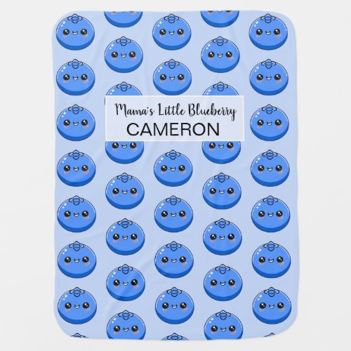 Cute Customizable Kawaii Blueberry Blue
