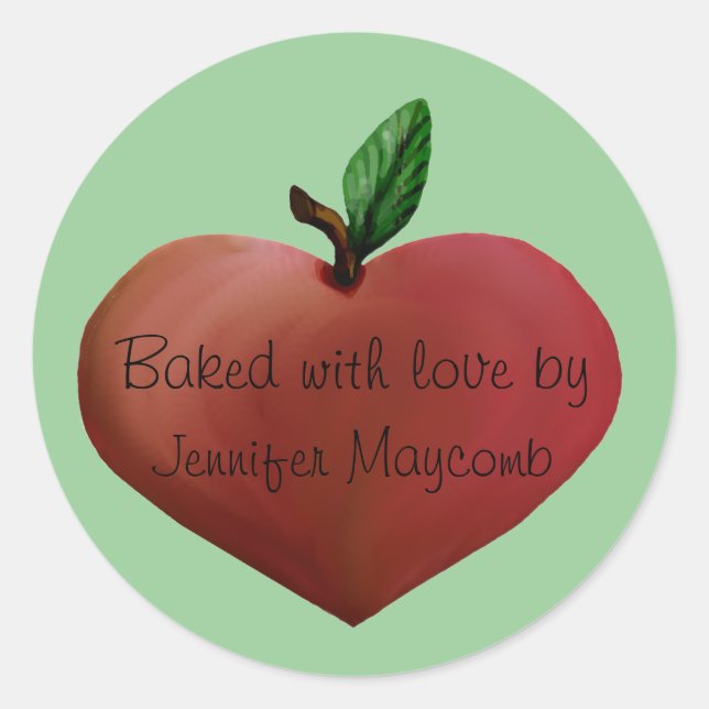 Cute customizable kitchen gift stickers (Front)