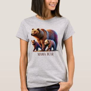 Cute customizable Mama bear t-shirt