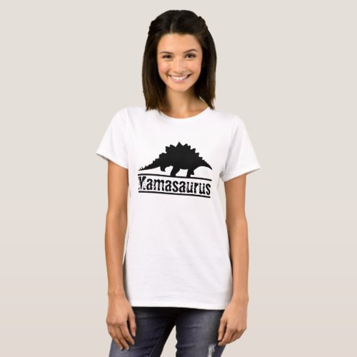 Cute Customizable Mamasaurus Rex Family Dinosaur  T_Shirt