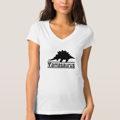 Cute Customizable Mamasaurus Rex Family Dinosaur T_Shirt