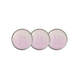 Cute Customizable Monogram   Peach & Pink Ombre Golf Ball Marker