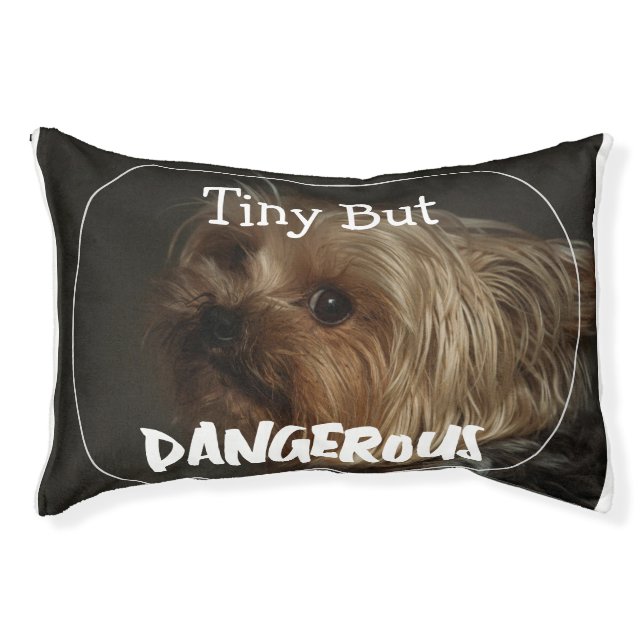 Cute Customizable Personalized Terrier Dog Mom Pet Bed (Front)