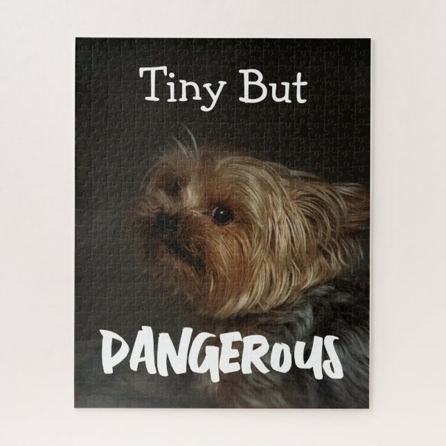 Cute Customizable Personalized Terrier Dog Mom Pet Jigsaw Puzzle (Vertical)
