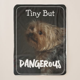 Cute Customizable Personalized Terrier Dog Mom Pet Sherpa Blanket