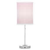 Cute Customizable Pink Monogram & Your Name Script Table Lamp (Back)