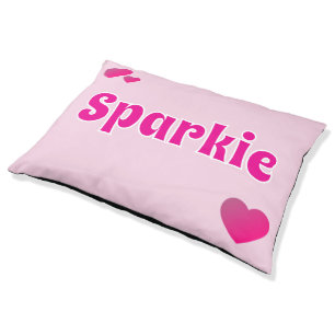 Cute Customizable Pink Playful Dog Cat Pet Bed