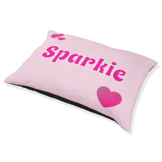 Cute Customizable Pink Playful Dog Cat Pet  Bed