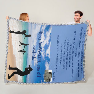 Cute customizable Throw Fleece Blanket