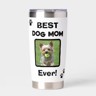 Cute Customize Best Pet Dog Cat Mom Mum Ever Insulated Tumbler