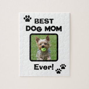 Cute Customize Best Pet Dog Cat Mom Mum Ever Jigsaw Puzzle