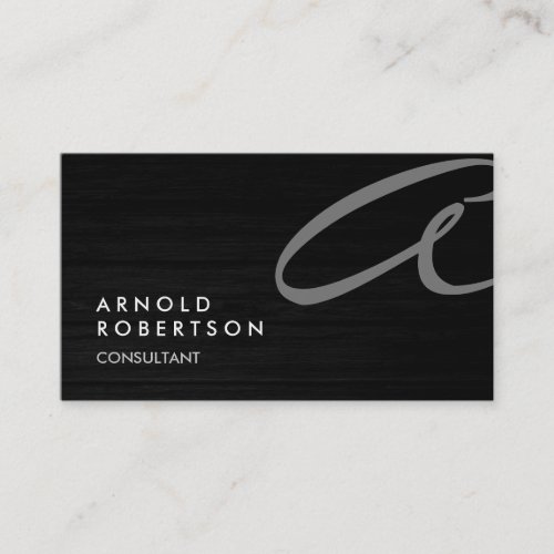 Cute Customize Text Gray Trendy Business Card