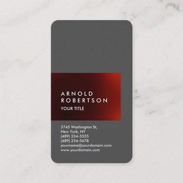 Cute Customize Text Professional Business Card (Front)
