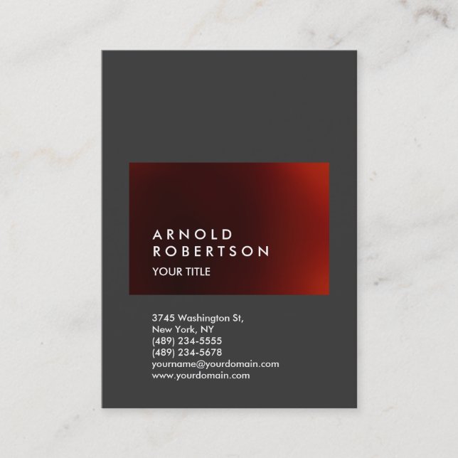 Cute Customize Text Professional Business Card (Front)