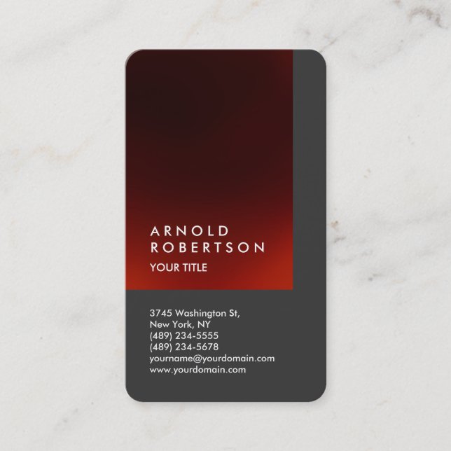 Cute Customize Text Professional Business Card (Front)