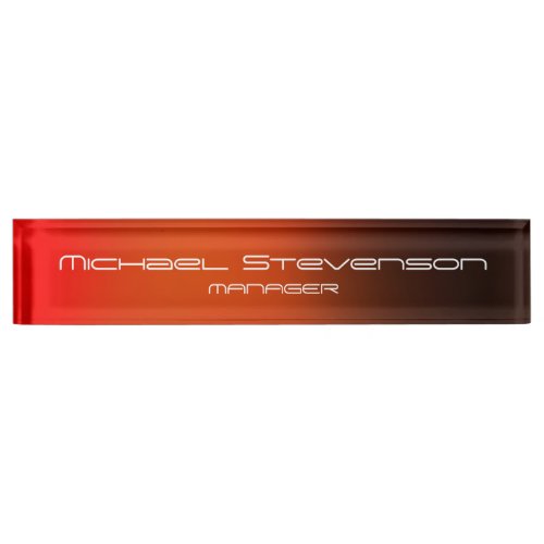 Cute Customize Text Professional Desk Nameplate