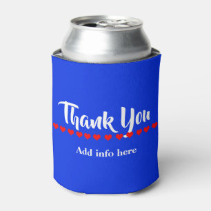 Cute Customize Thank You Can Cooler