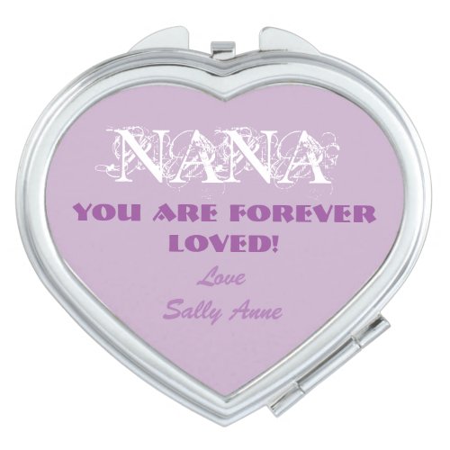 Cute Customized For Nana Lilac Compact Mirror