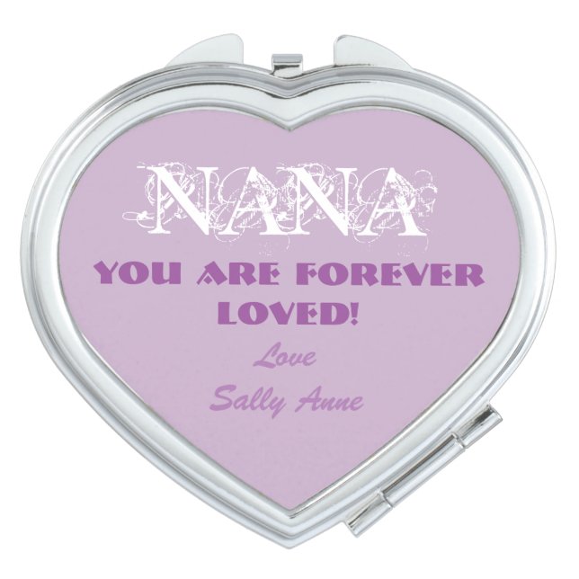 Cute Customized For Nana Lilac Compact Mirror (Front)