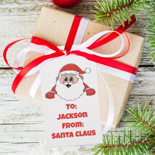 Cute Customized From Santa Claus Gift Tags