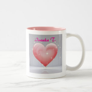 Cute Customized Name & photo for gift Two-Tone Coffee Mug