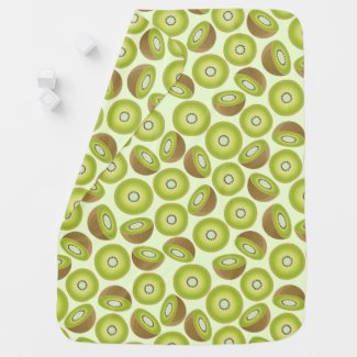 Cute Cut Kiwi Pattern Stroller Blanket