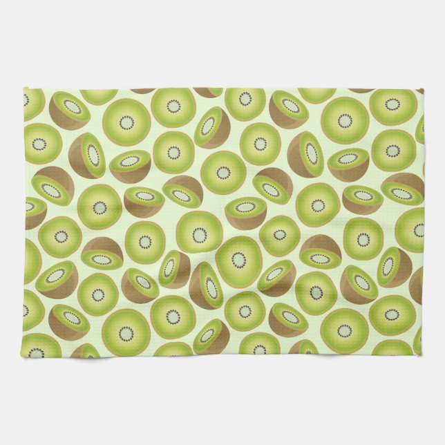 Cute Cut Kiwi Pattern Towel (Horizontal)